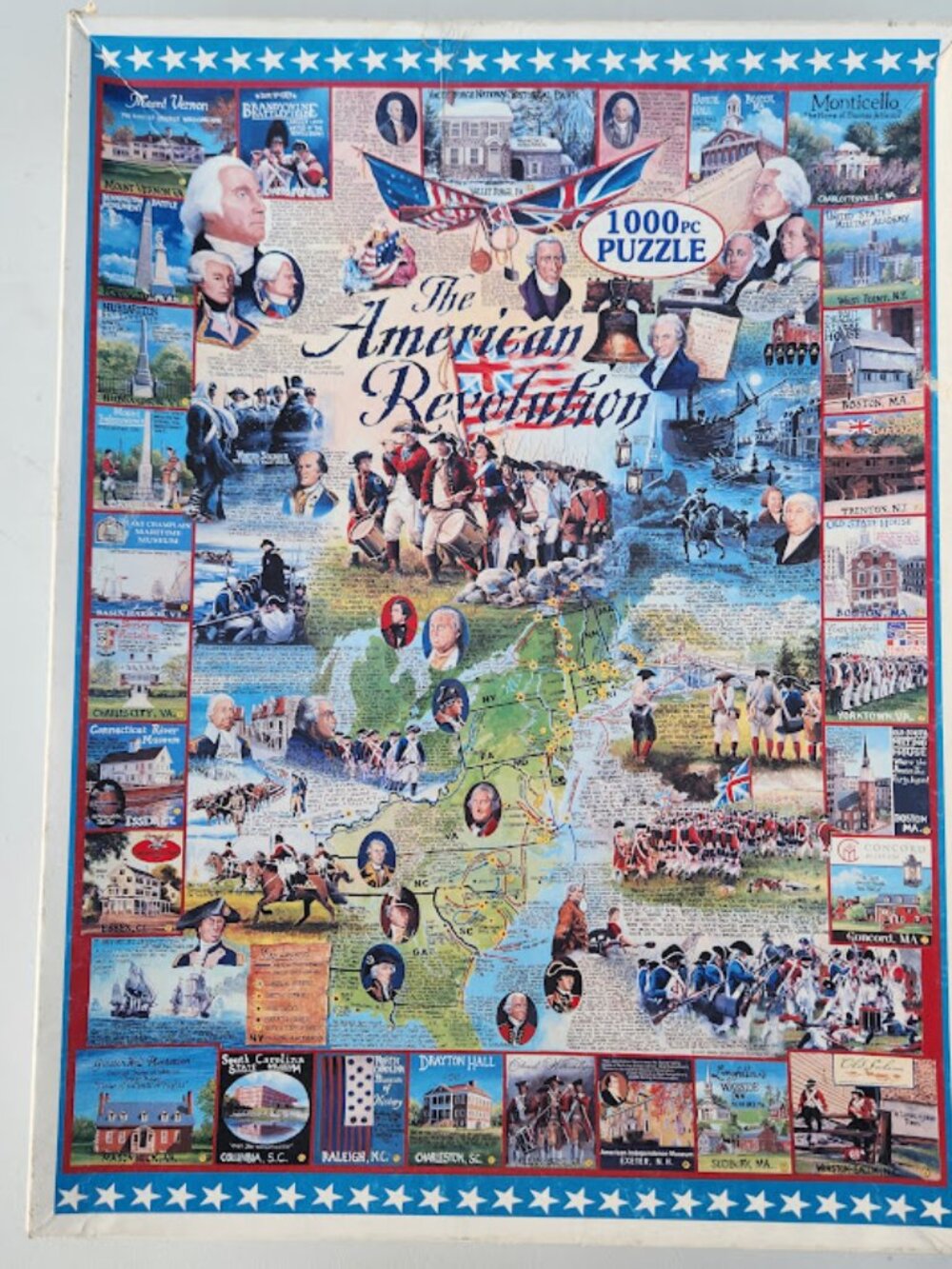 White Mountain Puzzle American Revolution 1000 Piece Jigsaw Puzzle Made in the U